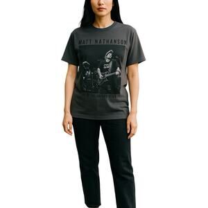 Matt Nathanson Last Of The Great Pretenders Concert Gray T-Shirt Large